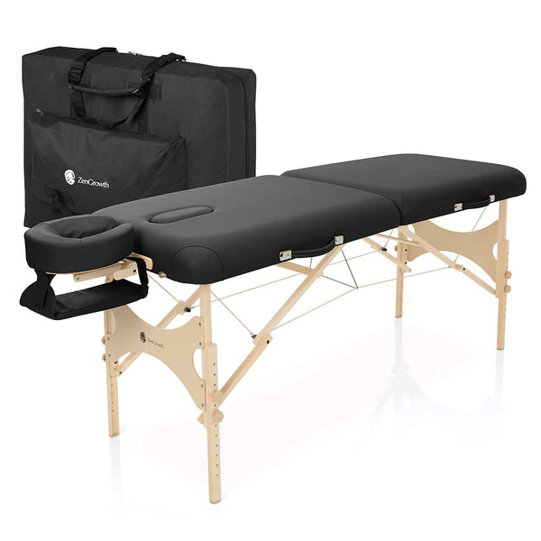 ZENGROWTH Massage Table Belverde 2.0 Black 76cm