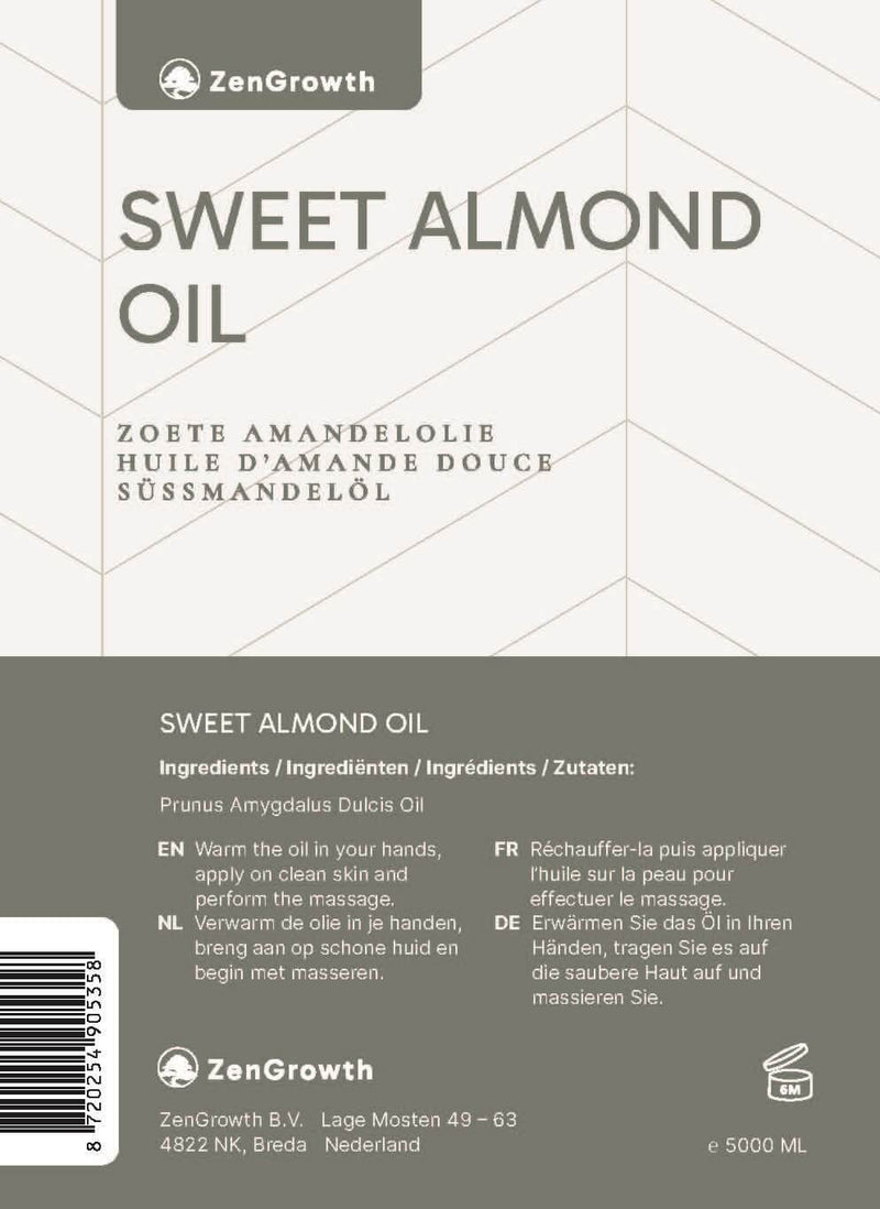 ZenGrowth 100% Natural Sweet Almond Oil 5L