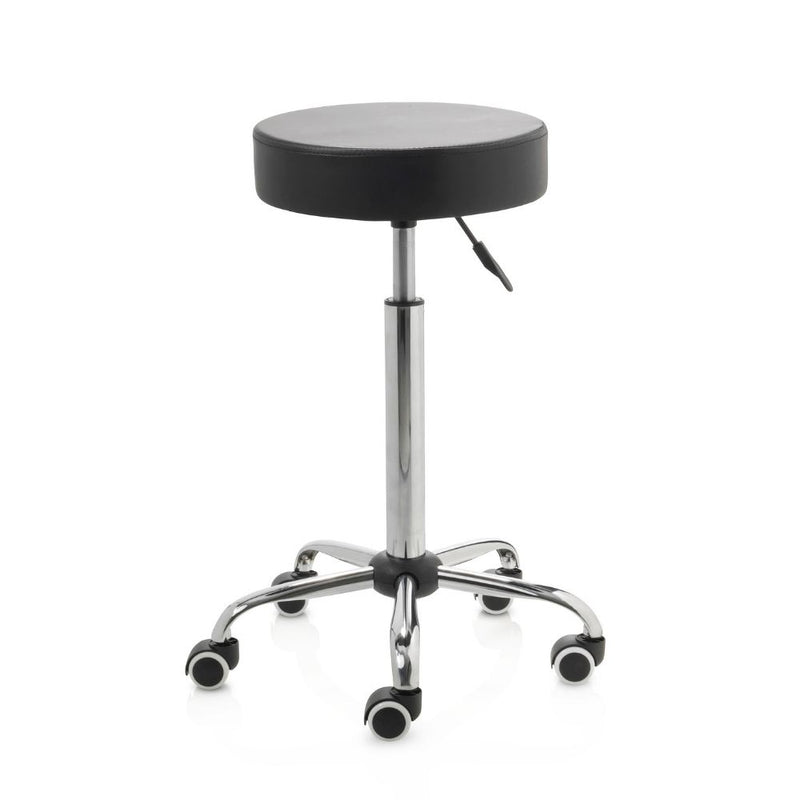 ZenGrowth Tabouret Black with Chrome Frame