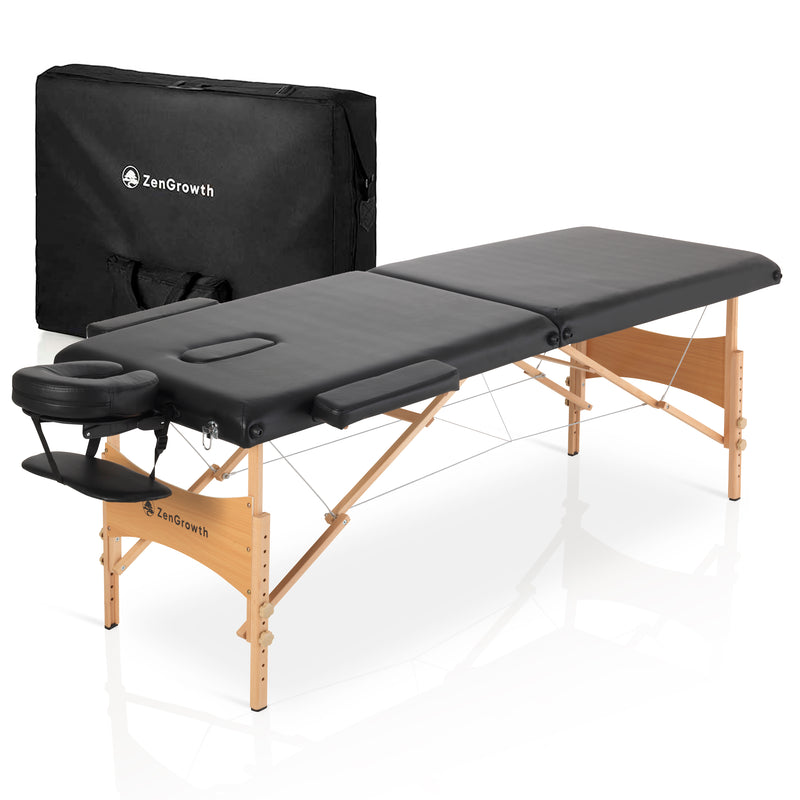 ZENGROWTH Massage Table Economy Flat Black