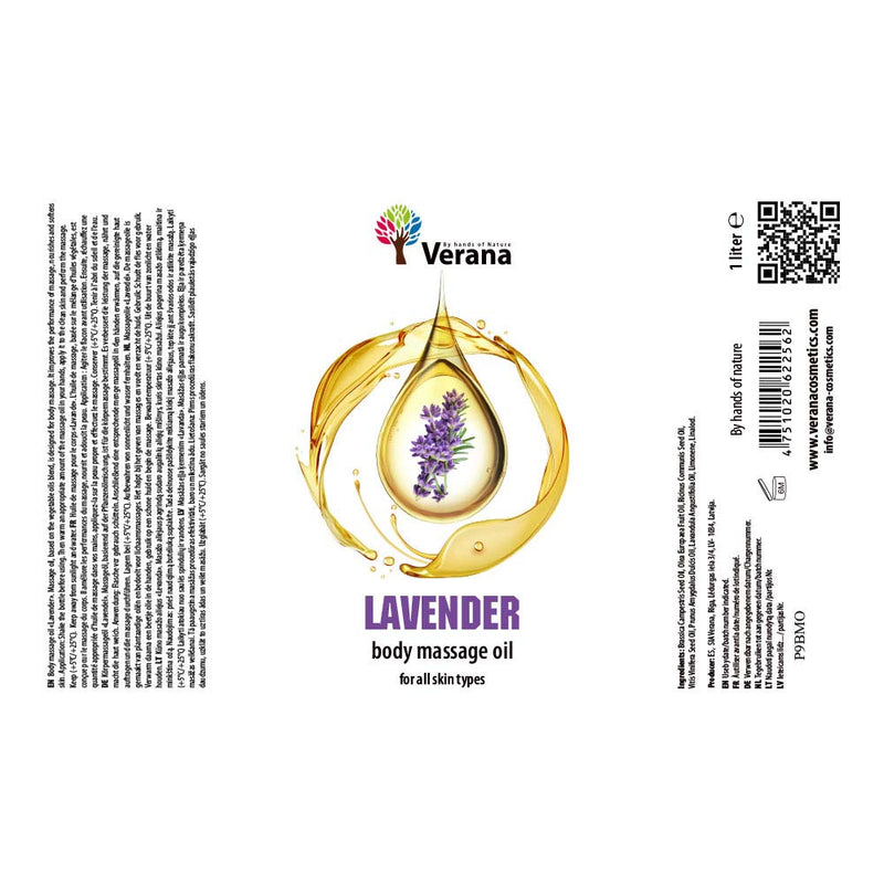 Verana 100% Natural Lavender Massage Oil 1L