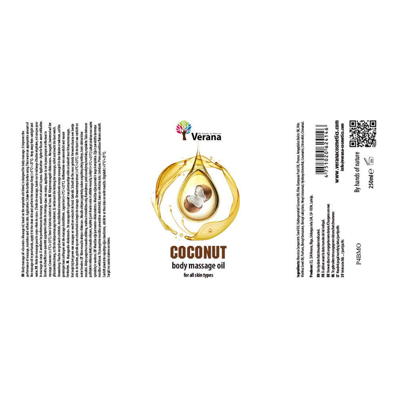 Verana 100% Natural Coconut Massage Oil 250ml