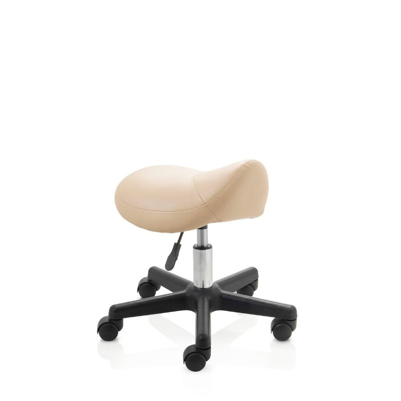 ZenGrowth Saddle Stool Beige with Plastic Frame