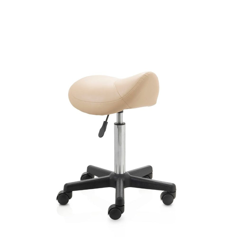 ZenGrowth Saddle Stool Beige with Plastic Frame