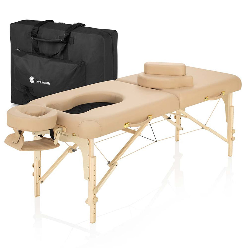 ZenGrowth Pregnancy Massage Table Ipanema Beige 71cm