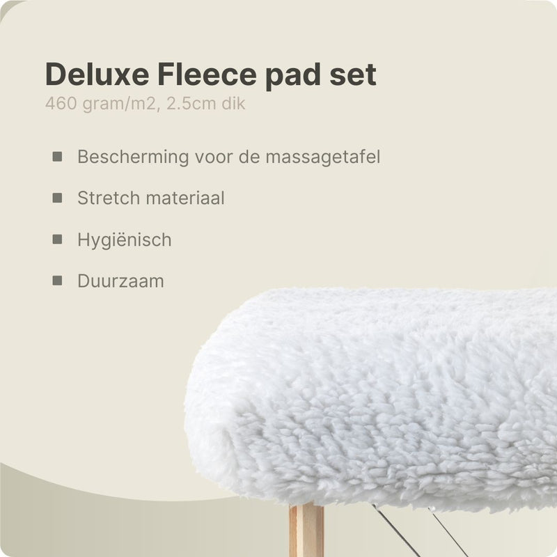 Fluffy Fleece Deluxe Fitted Sheet White with Headrest Cover