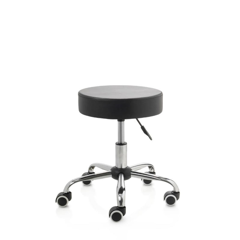 ZenGrowth Tabouret Black with Chrome Frame