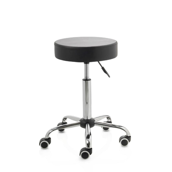 ZenGrowth Tabouret Black with Chrome Frame