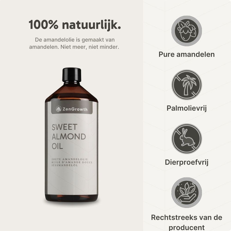 ZenGrowth 100% Natural Sweet Almond Oil 1l