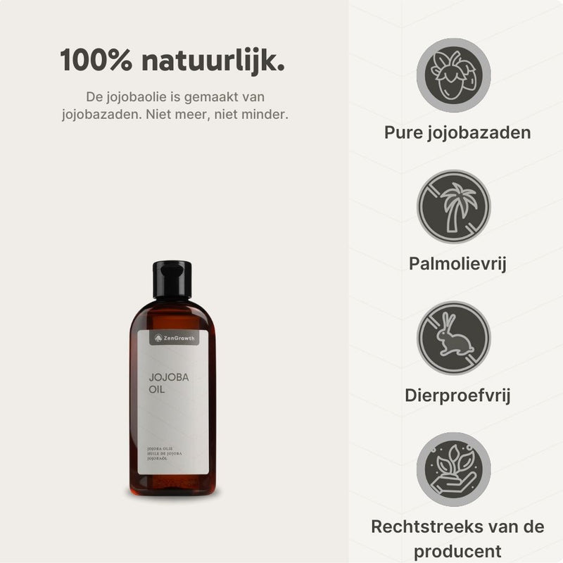 ZenGrowth 100% Koudgeperste Jojoba Olie 150ml