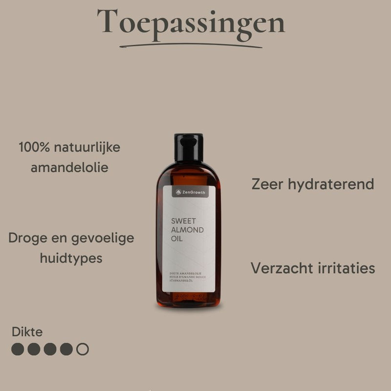 ZenGrowth 100% Natuurlijke Zoete Amandelolie 150ml