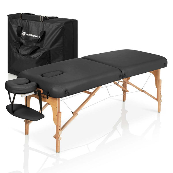 ZENGROWTH Massage Table Gavia Black 71cm