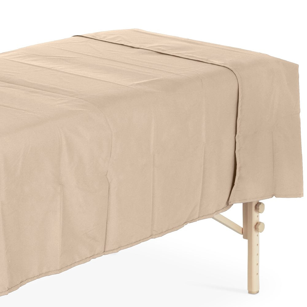 Microfiber Cover Blanket Massage Table Lightbrown 150 x 230cm