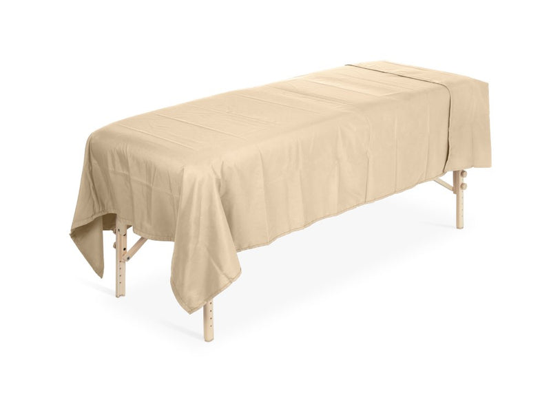 Microfiber Cover Blanket Massage Table Beige 150 x 230cm