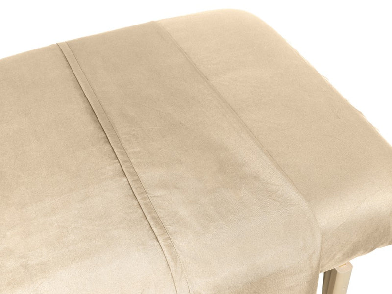 Microfiber Cover Blanket Massage Table Beige 150 x 230cm