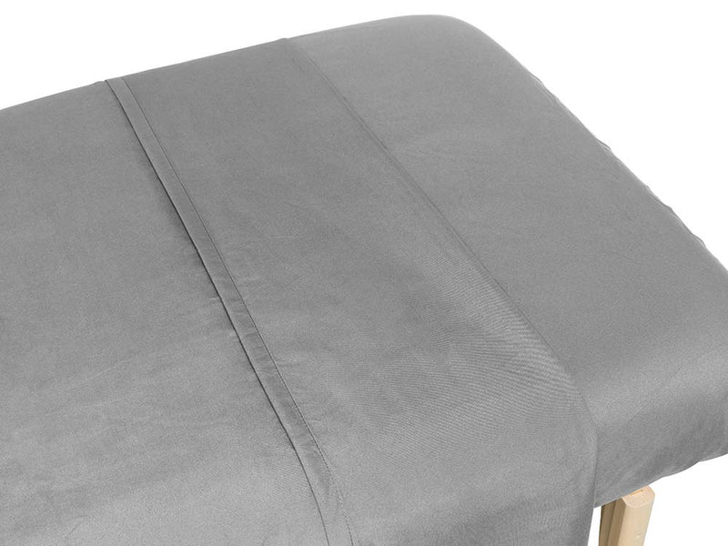 Microfiber Cover Blanket Massage Table Grey 150 x 230cm