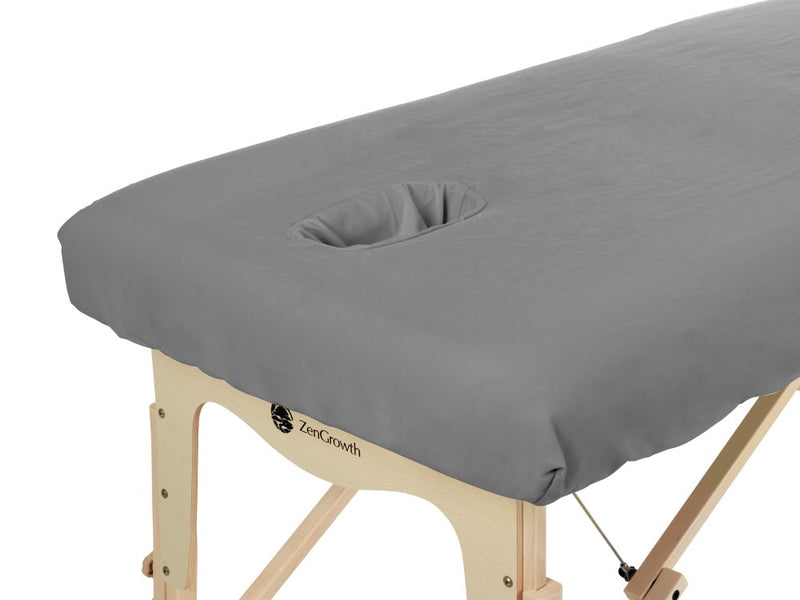 Microfiber Fitted Sheet with Face Hole Grey 80cm