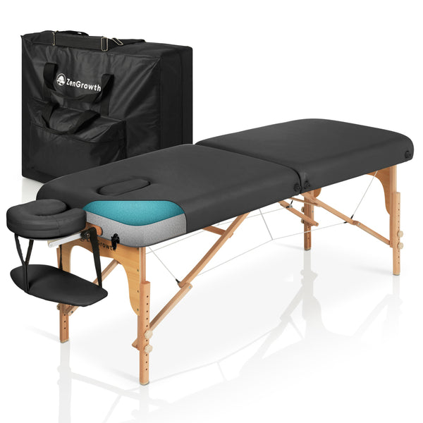 Tweedekans ZENGROWTH Massagetafel Gavia Zwart 70cm