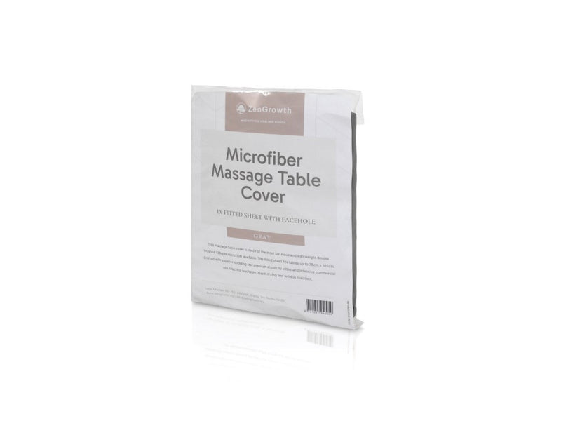 Microfiber Fitted Sheet with Face Hole Grey 80cm