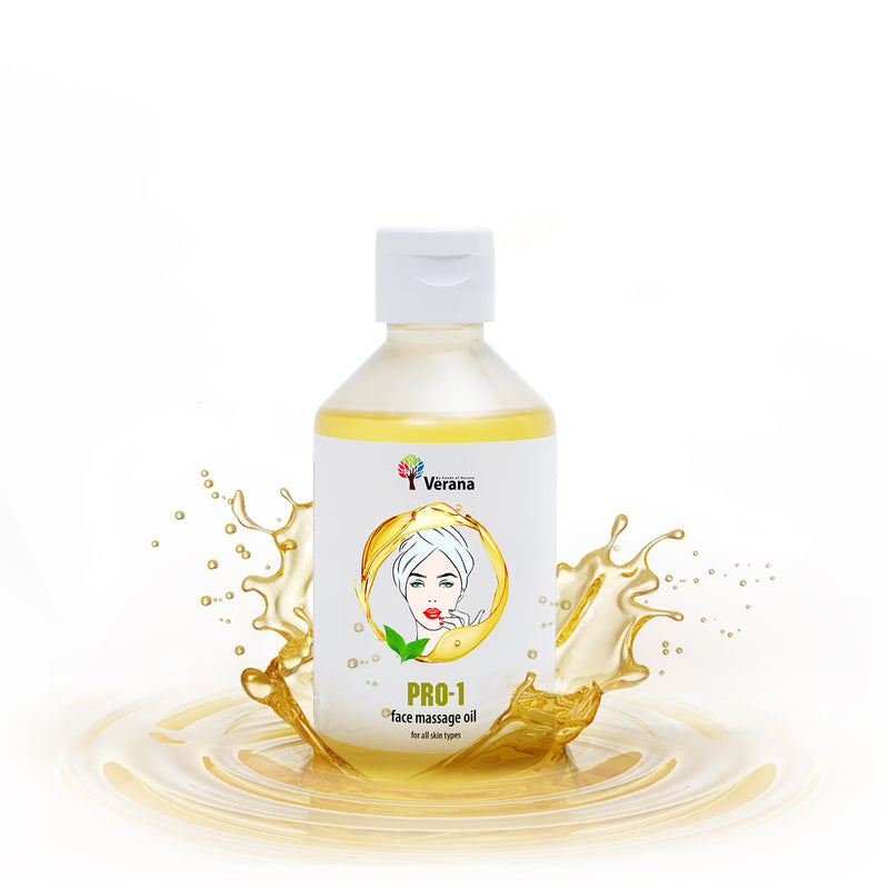 Verana 100% Natural Facial Massage Oil Neutral Pro-1 250ml