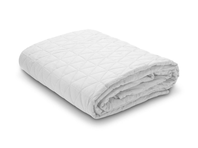 Microfiber Quilted Cover Blanket White 150 x 230cm