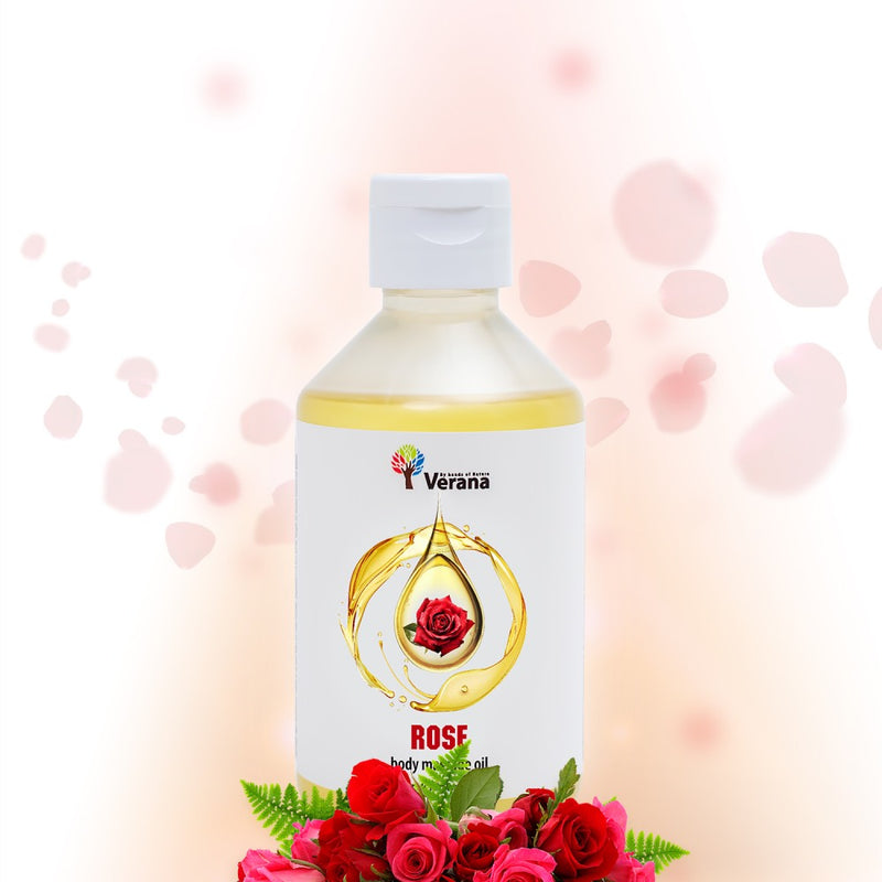 Verana 100% Natural Rose Massage Oil 250ml