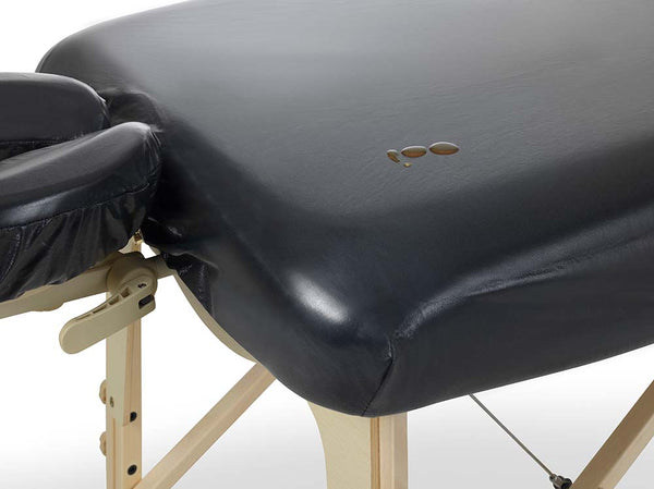 Oil-Resistant Massage Table Sheet Set with Headrest Black 80cm