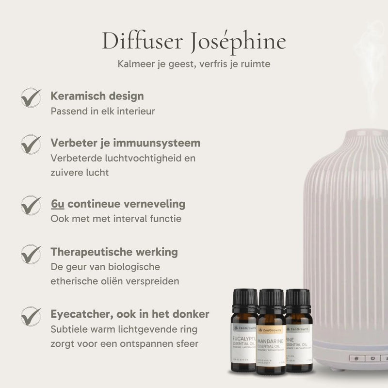 Winter Set - Josephine Diffuser + 3x 10ml Essential Oil