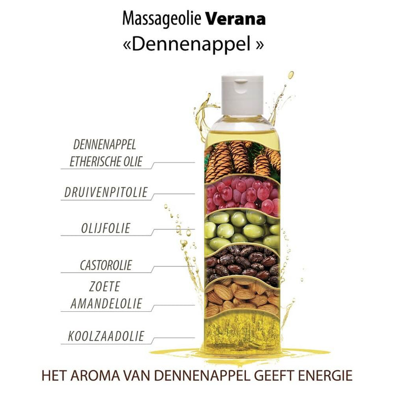 Verana 100% Natural Pine Cone Massage Oil 250ml