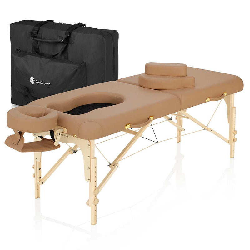 ZenGrowth Pregnancy Massage Table Ipanema Mocca 71cm