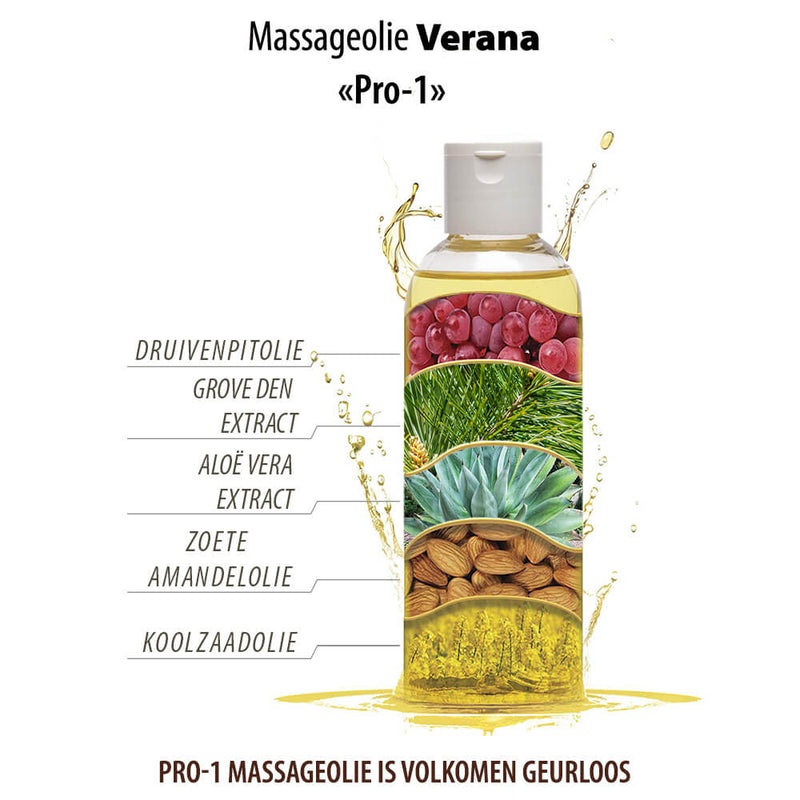 Verana 100% Natural Facial Massage Oil Neutral Pro-1 250ml