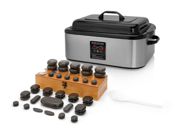 Hotstone Set 17L Heater with Display + 45 Stones