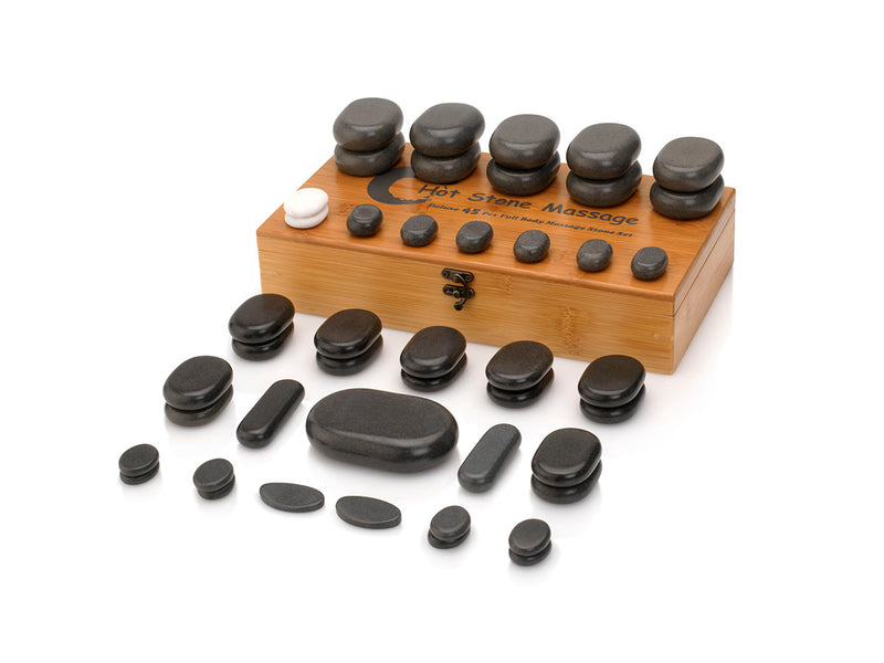 Hotstone Set 17L Heater with Display + 45 Stones