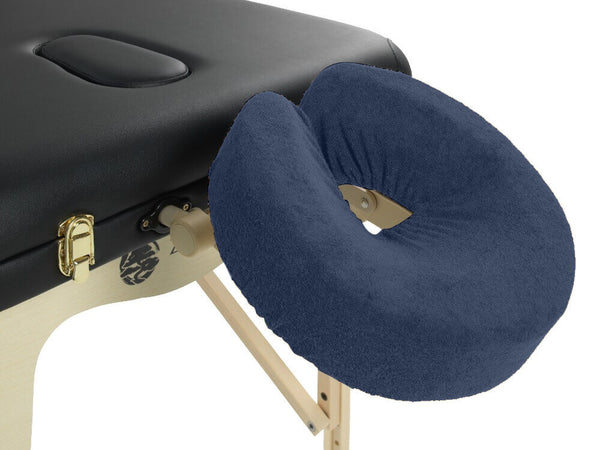 Terry Cloth Headrest Cover Navy Blue