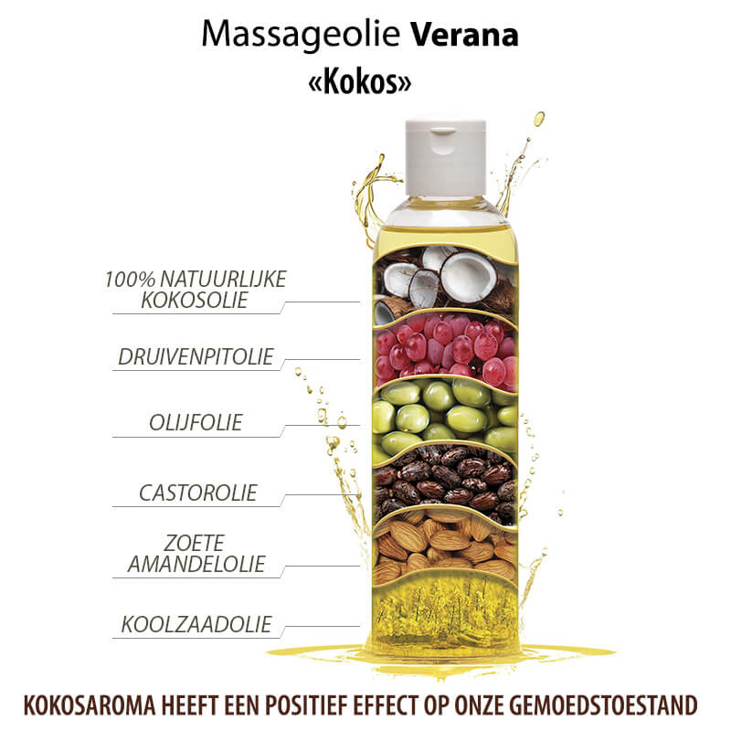 Verana 100% Natural Coconut Massage Oil 250ml