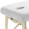 Terry Cloth Fitted Sheet for Massage Table White with Face Cradle